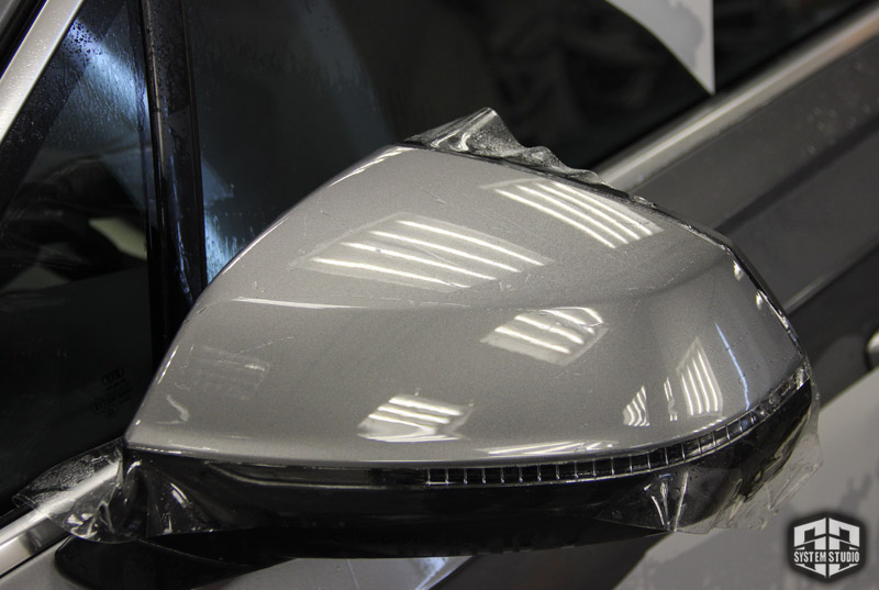 Защита зеркал полиуретаном suntek ppf.