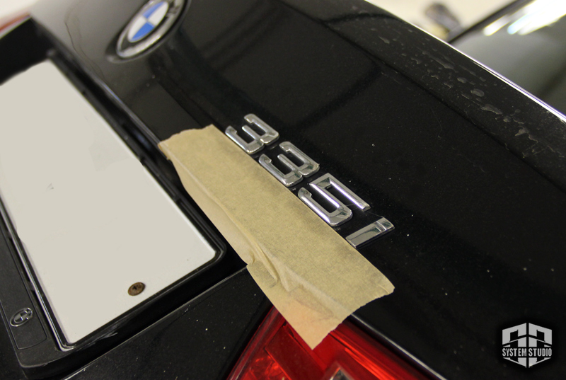 антихром эмблемы bmw - 335i