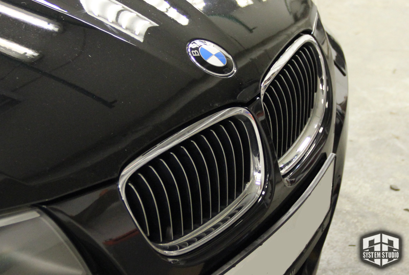 антихром плёнкой винилом решетки bmw