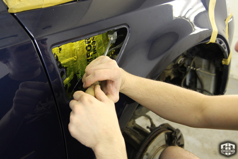 Шумоизоляция арок и подкрылков автомобиля Land Rover Freelander