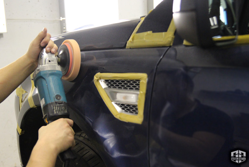 отполировать land rover