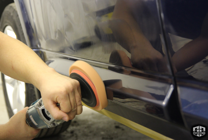 отполировать land rover