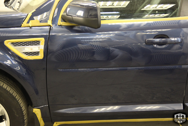 Антиголограммная полировка land rover