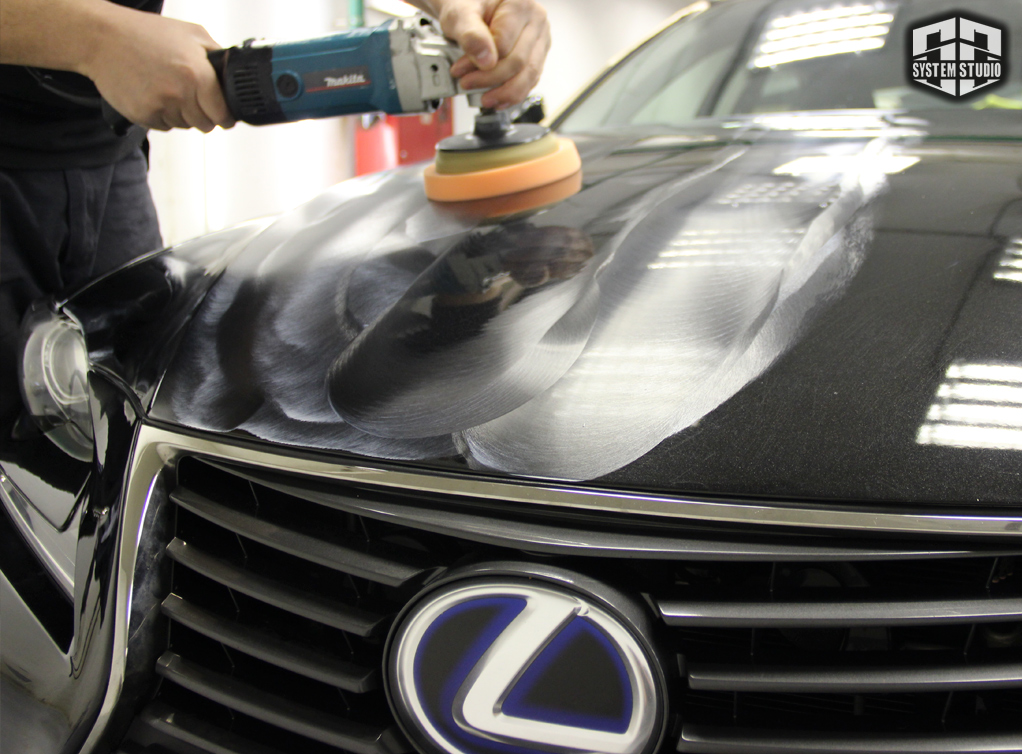 полировка жидким стеклом лексус