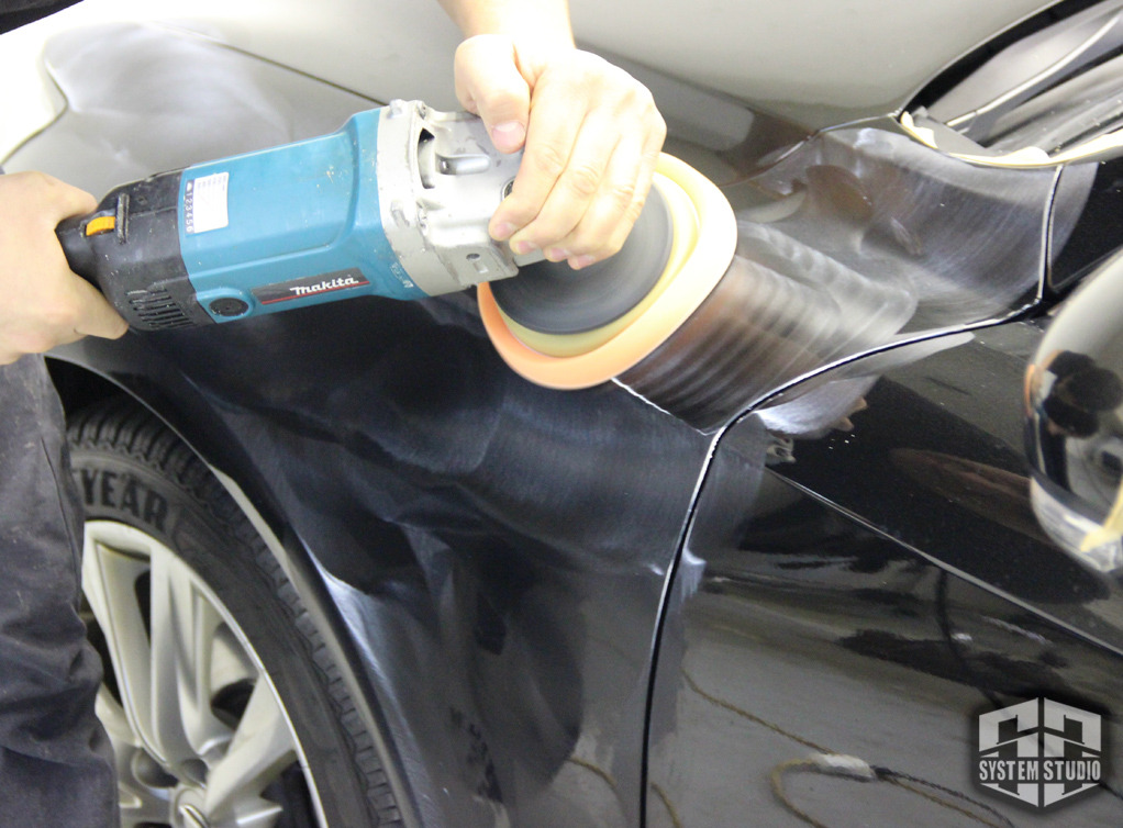 восстановительная полировка жидким стеклом лексус