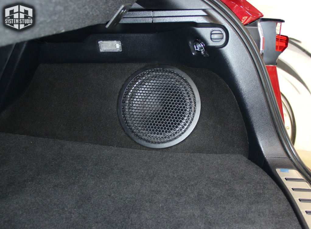 сабвуфер в багажник в крыло лексус lexus nx