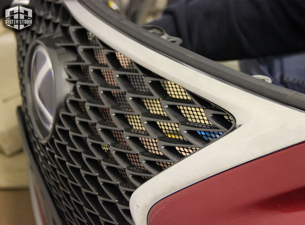 защитная сетка в бампер lexus nx