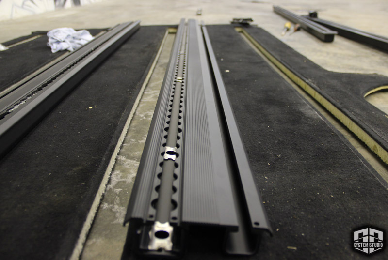 установка рельс в mercedes v class