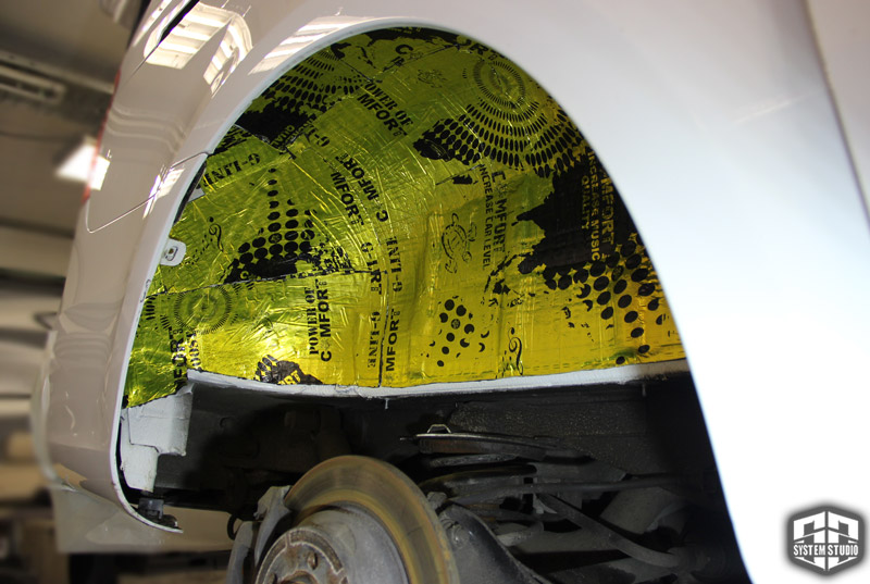 шумоизоляция арок mercedes v classe