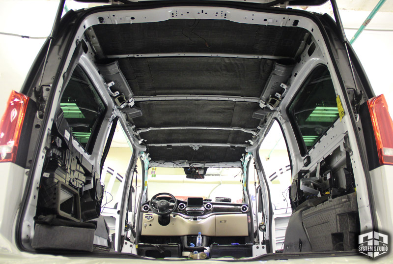 звукоизоляция крыши mercedes v class