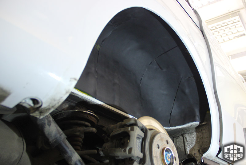 Шумоизоляция арок mercedes v class.