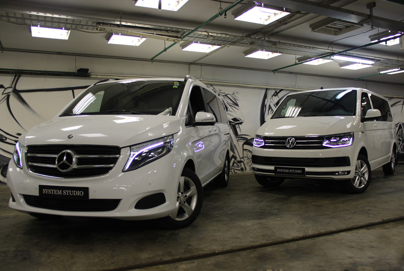 шумоизоляция салона mercedes v class класс люкс студия system studio