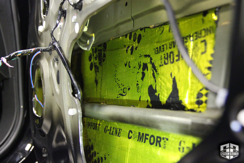 Mitsubishi Outlander GT Шумоизоляция дверей