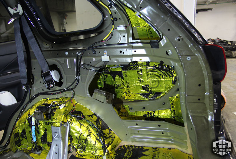 Mitsubishi Outlander GT Шумоизоляция арок