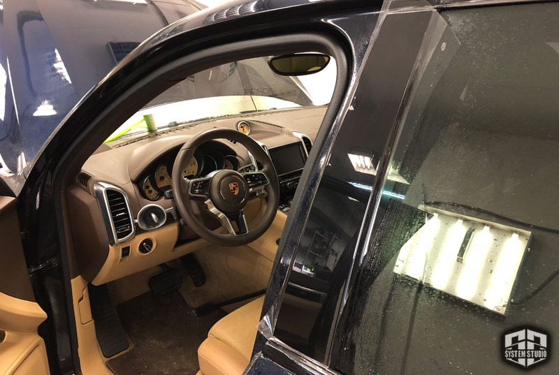 Porsche Cayenne защита полиуретаном профессиональная System Studio