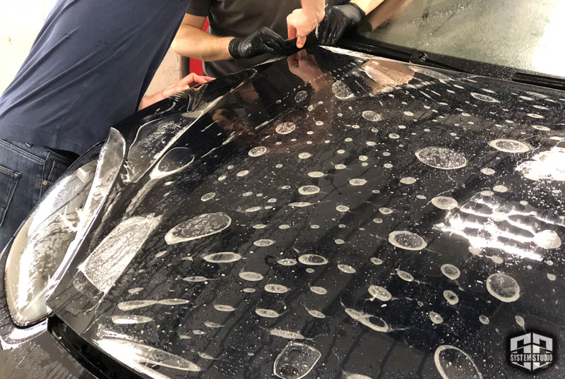 Porsche Cayenne Антигравийная защита кузова