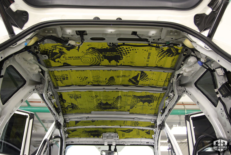Toyota RAV4 шумоизоляция крыши