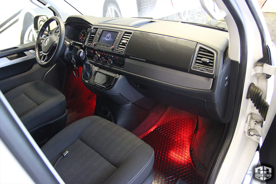Диодная подсветка салона VW Multivan T6